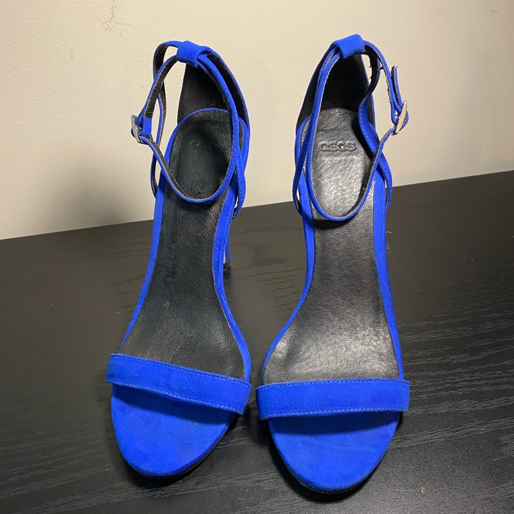 ASOS Blue Stiletto Heels Size 7.5 - Picture 1 of 3